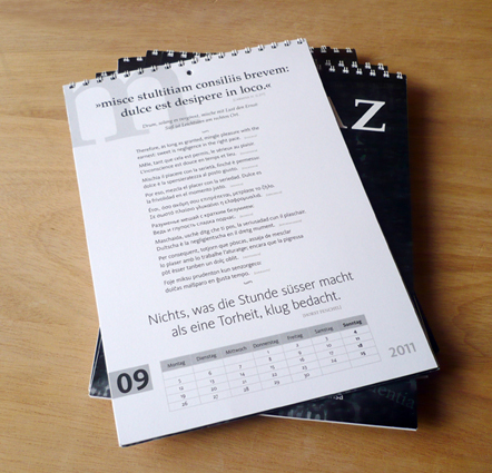 Lateinkalender 2011 September