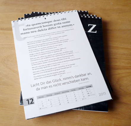 Lateinkalender 2011 Dezember